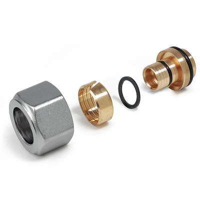 Переходник МП для PE-X латунь R179AM Дн16х2,0х16 Ру10 обжим Giacomini R179MX014