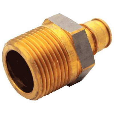 Муфта для PE-X латунь Q-E Дн16х3/4″ НР Uponor