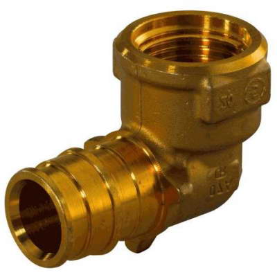 Угольник для PE-X латунь Q&E Дн16х1/2″ ВР Uponor