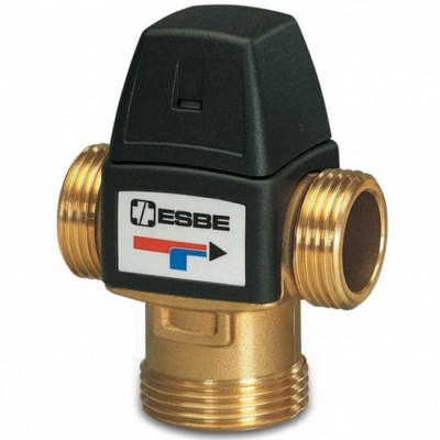 Клапан смесительный термостатический седельный латунь VTA322 Ду25 Ру10 G1″ НР Kvs=1.6 60С Esbe 31101000