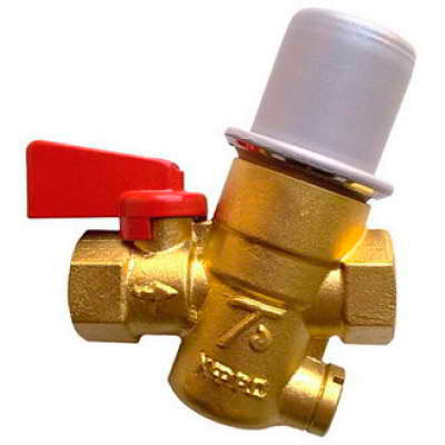 Регулятор давления мембранный латунь КФРД Ду15 Ру16 G1/2″ ВР Рн=1 - 2,8 бар ТВЭСТ