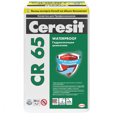 Гидроизоляционная масса CR 65 20кг CERESIT