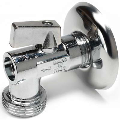 Кран шаровой латунный бытовой хром R614 G1/2″х3/4″ Ду1/2″х3/4″ НР Giacomini R614X004